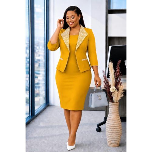 ladies yellow dress suit 11 Yellow suit ideas