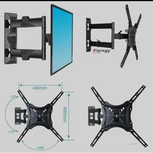 product_image_name-Generic-Tv Wall Mount Stand 32 37 40 42 43 50 55 Inch Tilt & Swivel TV Wall Stand Bracket for Monitor LCD UK - Black-1