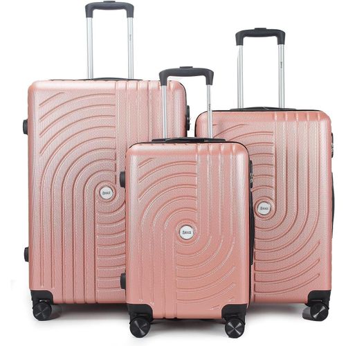 product_image_name-Generic-28, 24, 20 Inches 3 Piece ABS Hard shell Lightweight 360 Dual Spinning Wheels Combo Lock Luggage Set- Multicolor-1