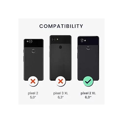 product_image_name-Generic-Compatible with Google Pixel 2 XL Case - Soft Slim Protective TPU Silicone Cover - Black Matte-3