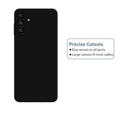 product_image_name-Generic-Exclusive Matte Finish Soft Back Case Cover for Samsung Galaxy A04s - Black-4
