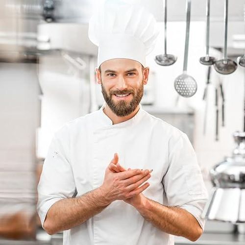 product_image_name-Generic-1 Piece Of Elastic Unisex Floppy Adult Mushroom Design Baker Uniform Costume Pastry Adjustable Cooking Chef Hat Kitchen Workshop Hair Control Cap  For Baking Party Kitchen Restaurant  -White-3