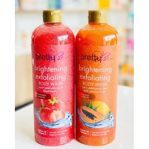 product_image_name-Pretty Be-PAPAYA & Carrot Oil Brightening & Exfoliating Body Wash. Cleans, Removes Dead Skin & Smooths 1000ml -3