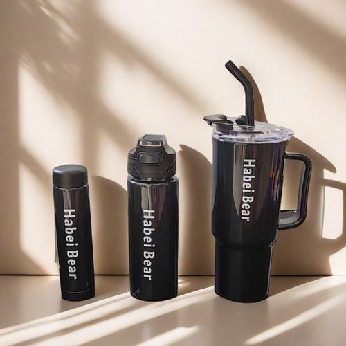 product_image_name-Bekia-3PCS/Set Plastic Water Bottles Coffee Cup Car Cup Macaron Bottle Ice Bar Cup Sports Mug Large Capacity Frosted Bottle-2
