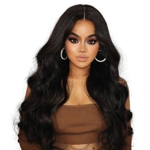 product_image_name-Generic-Euro-American Wig for Women Mid-Length Curly - Black-4