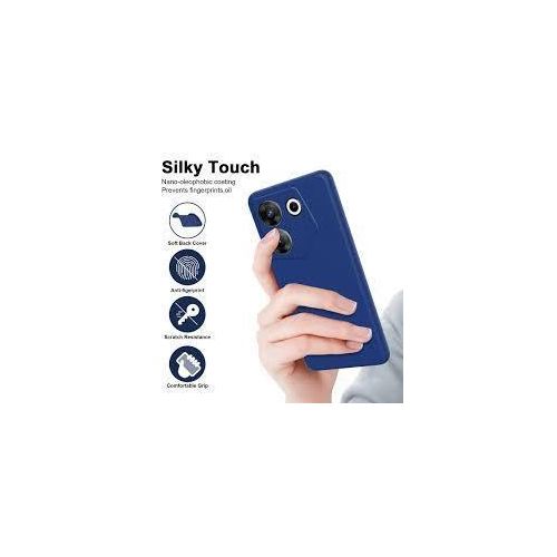 product_image_name-Tecno-Camon 20 Luxury Soft Rubber Liquid Silicone Skin Touch Feel Cover Case Blue-1