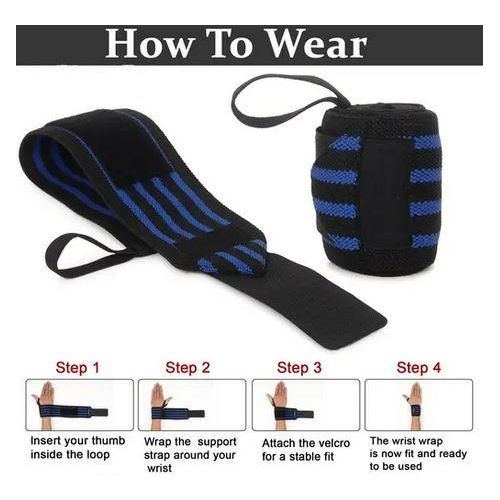 product_image_name-Generic-Weight Lifting Wrist Supporter Band With Thumb Loop Straps For Gym (Free Size) - Color May Vary-6