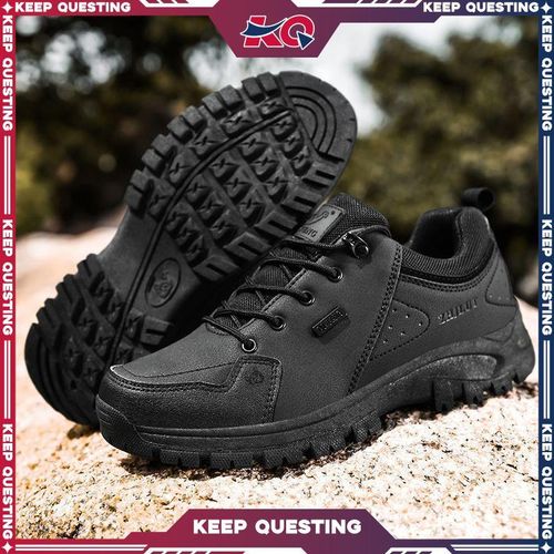 product_image_name-ASHION-KQ Men’s All-Black Outdoor Casual Sneakers Non-slip Durable Work Shoes for Daily/Outdoor Wear-1