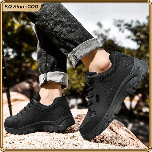 product_image_name-ASHION-KQ Men’s All-Black Outdoor Casual Sneakers Non-slip Durable Work Shoes for Daily/Outdoor Wear-6