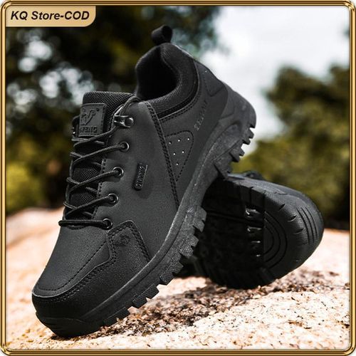 product_image_name-ASHION-KQ Men’s All-Black Outdoor Casual Sneakers Non-slip Durable Work Shoes for Daily/Outdoor Wear-8