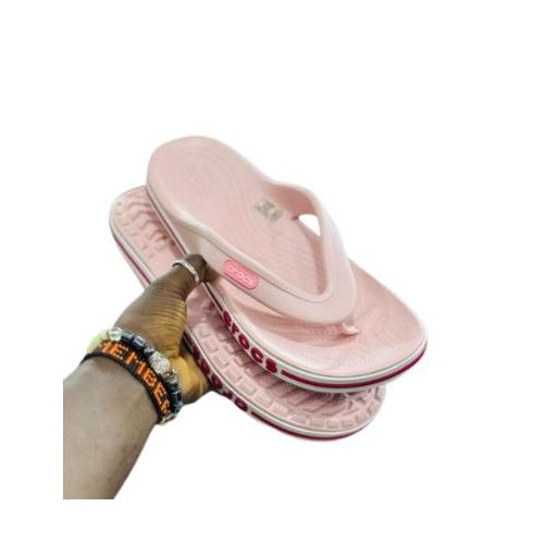 product_image_name-Fashion-Comfort Cushion Flip-Flop Sandals with Textured Sole – Pink-1