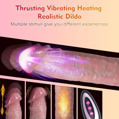 product_image_name-Doc Johnson-Thrusting Realistic Vibrator Dild*o Remote Control Peni*s Suction Cup Big Sex Toy -6
