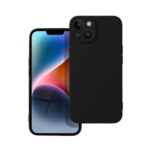 product_image_name-All-Iphone Models Silicone Case/Cover From Iphone 16 15 14 Series Iphone 13 12 11 Series Liquid Soft Silicone Phone Case/Cover With Free Screen Protector Black-5
