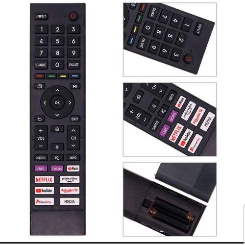 product_image_name-Hisense-4k Smart TV Remote Control with Dedicated Streaming Keys – Black-3