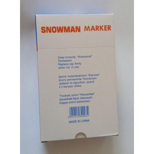 product_image_name-Generic-12 Pack Of Snowman Markers (1 Dozen) - Black,Blue,Red, Green-2