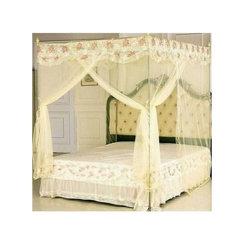 product_image_name-Generic-Mosquito Net With Stands - Cream,Top Designs May Differ-1