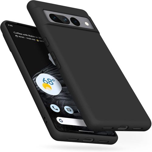 product_image_name-Generic-Google Pixel 7, Pixel 7a, Pixel 7 Pro Case,Shockproof Liquid Cover Upgraded Camera Protection Slim Fit With Microfiber Lining - Black-1