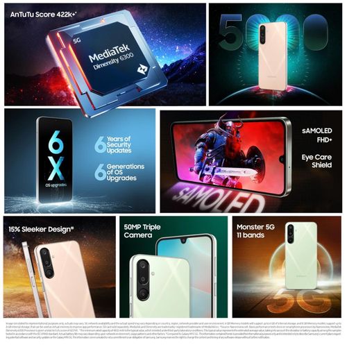 product_image_name-Samsung-Galaxy M16 – 6.7" 4GB RAM 128GB ROM 50MP 5000mAh – Mint Green-2