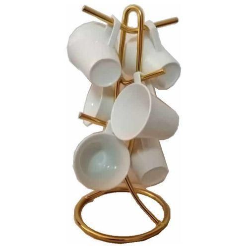 product_image_name-Generic-6 Cup Stand Holder Storage Organizer Rack, Gold.-2