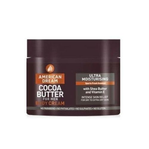product_image_name-American Dream-Cocoa Butter For Men Body Cream Ultra Moisturising With Shea Butter and Vitamin E, Sport Fresh Scented-1