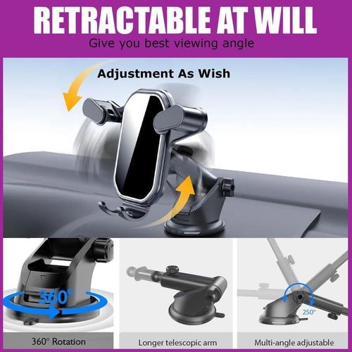 product_image_name-Generic-Mobile Phone Holder Car Phone Holder 2024 Upgrade Clip Car Hand Free Holder, Suitable for iPhone, Android and Other Mobile Phone Car Universal Holders-4