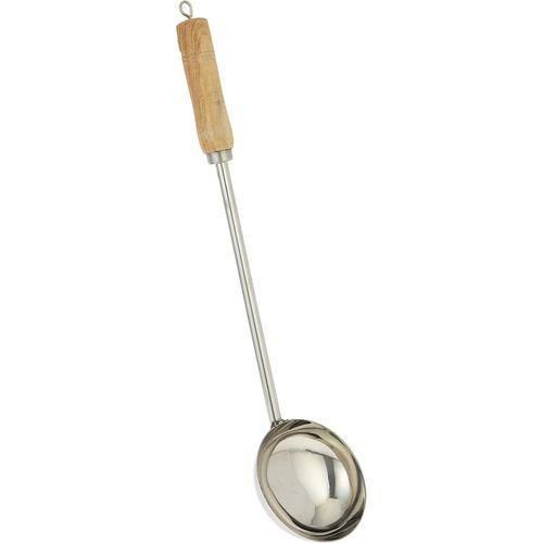 product_image_name-Generic-20"Hospitality Chinese Ladle Scoop With Wooden Handle For Hotel,Kitchen, Restaurant Kitchen Curry Server, Soup Server, Milk Laddle, Serving Spoon Tool Set-2
