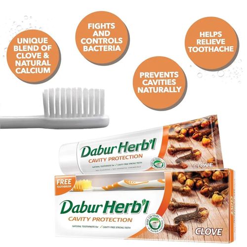 product_image_name-Dabur-Herbal Clove Cavity Protection Toothpaste, 150g-1
