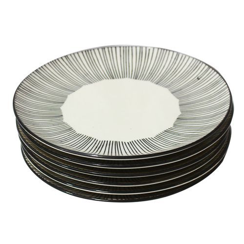 Shop Black Line Plates White Jumia Uganda