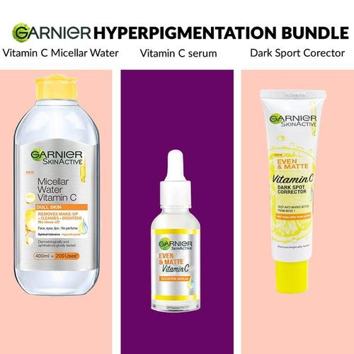 Shop Vitamin C Hyperpigmentation Bundle of Micellar water , Booster