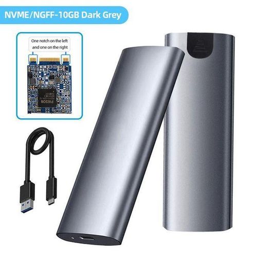 product_image_name-Generic-2 in 1 Dual Protocol M2 SSD Case NVME Enclosure M.2 To USB Type C 3.1 SSD Adapter For NVME+ SSD Disk Box M.2 SSD Slim Case-5