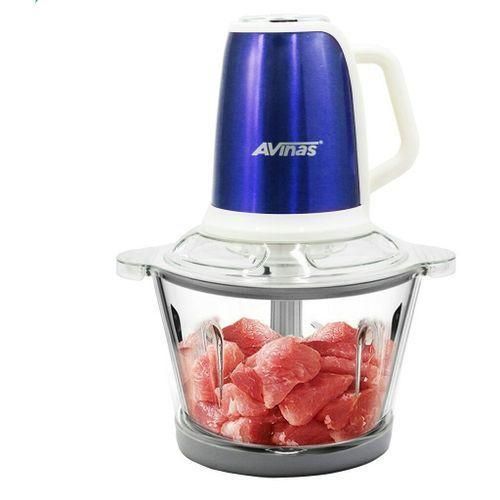 product_image_name-AVINAS-2L Multi-functional Glass Bowl Electric Meat Mincer Chopper Grinder -Blue.-1