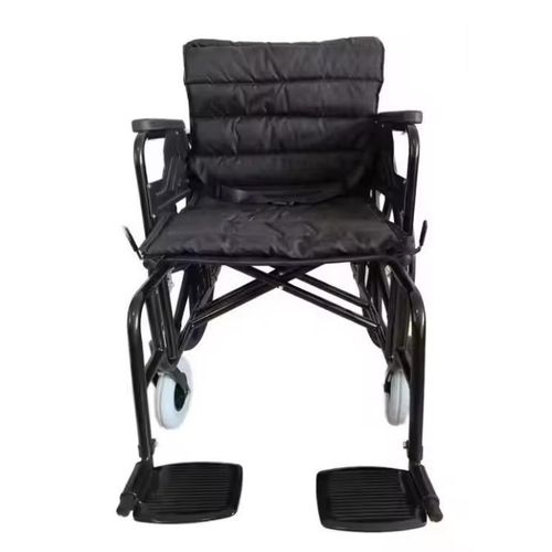 product_image_name-Generic-FOLDING MANUAL HEAVY DUTY WHEEL CHAIR - BLACK COLOR-1