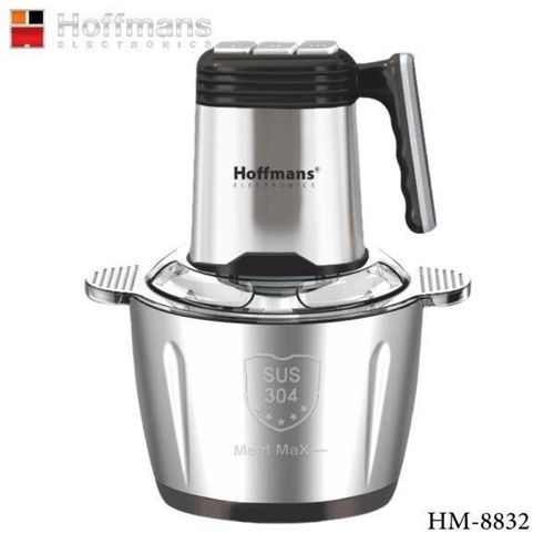 product_image_name-Hoffmans-3.5L Stainless Steel Meat Grinder Chopper Multi-Function Food Processor- Silver-1