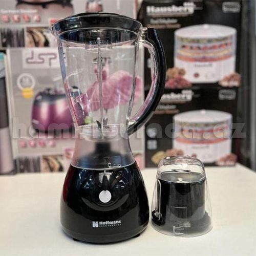 product_image_name-Hoffmans-1.5L Blender With Dry Mill White, Black-2