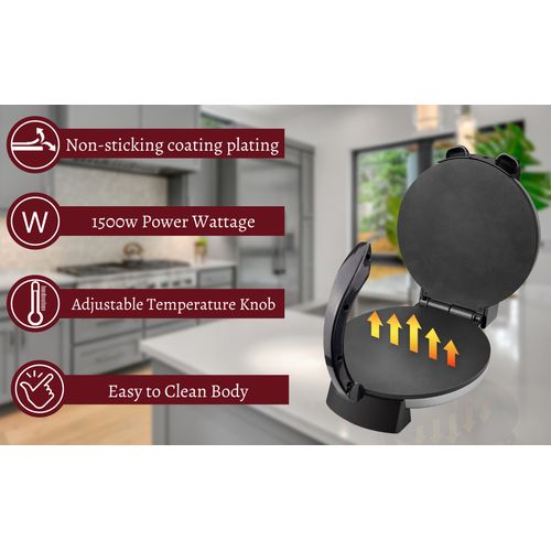 product_image_name-Sonashi-Roti Maker Tortilla Maker With  Non-Stick Coating Plate-Black/Silver-2