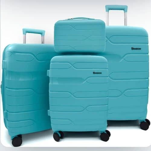 product_image_name-Generic-5 Piece Luggage Set Hardside Polypropylene Suitcase 16" 20" 24" 28" 32" Trolley Bags Luggage Spinner TSA Lock National Travaller -Multicolor-7