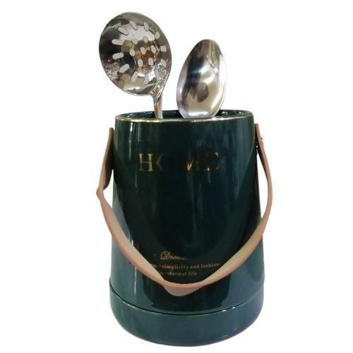 product_image_name-Generic-Cutlery Utensil Storage Box  Drainage Tank Spoon Knife And Fork Holder- White .-5