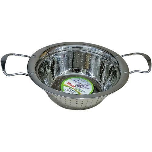 product_image_name-Other-30 cm Stainless Steel Rice, Vegetable Washing Strainer Colander,Silver-2