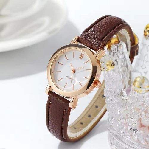product_image_name-Fashion-Women's Leather Band Quartz Watch - Casual Elegance-1