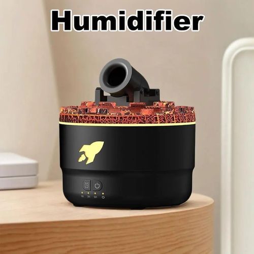 product_image_name-Generic-Volcanic Crack Light Cannons Humidifier Aroma Diffuser with Timer - Multicolor-3
