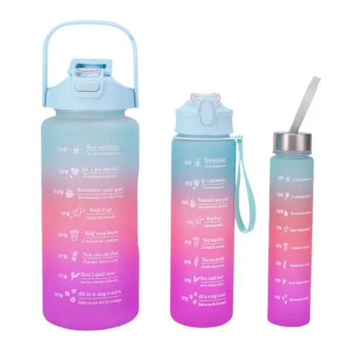 product_image_name-Generic-3 In 1 Water bottles with a time marker-Multicolour-2
