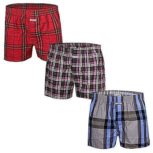 product_image_name-Fashion-Pack Of 3 Men's Boxers - Multi-Color-1