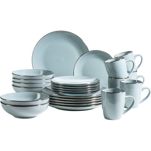 product_image_name-Generic-16-Piece Ceramic Stoneware Metallic Rim Dinner Plates Set Dessert Sideplates Cups Bowls Dinnerware Set- Blue-1
