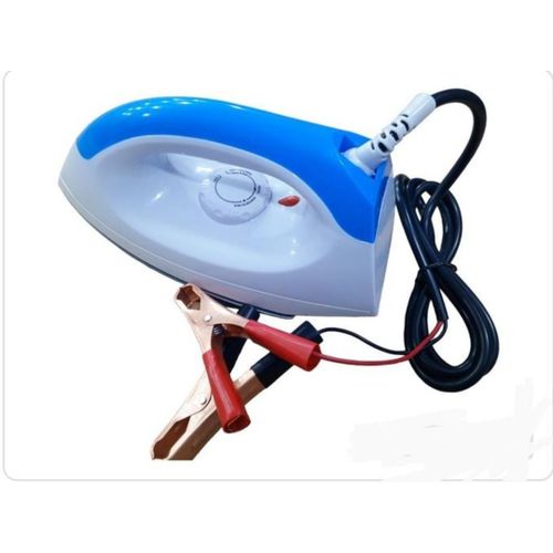 Shop Solar And DC Electric Dry Flat Iron 12volts 150w Working On Battery White Blue Jumia Uganda