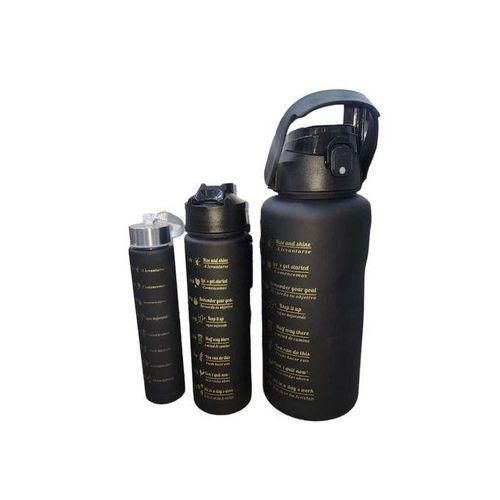 product_image_name-Generic-Share this product    3 Pack Motivational Water Bottle Drinks Bottle with Time Markings, Sport Water Bottle for Outdoor, Gym, School - Black-1