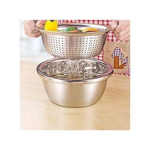product_image_name-Generic-Other 30Cm Rice,Vegetable Washing Strainer/Colander- Silver-4