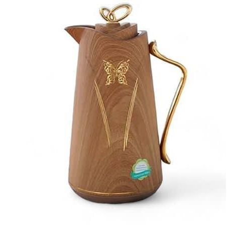 product_image_name-Generic-1 Litre Lavin Luxurious Life Golden Butterfly Thermal Carafe Thermal Flask Thermos Pot For Hotel Restaurant  Home Tea And Coffee Gift Set-Multicolor-1