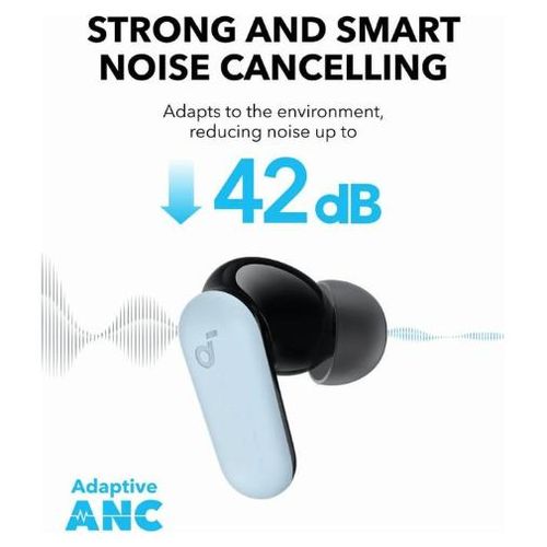 product_image_name-Anker-Original Soundcore R50i NC Wireless Bluetooth Earphones, Powerful and Smart Noise Cancelling, Powerful Bass, 45 Hours Playtime, 2-in-1 Case and Phone Stand, IP54, Bluetooth 5.4, - Blue-3