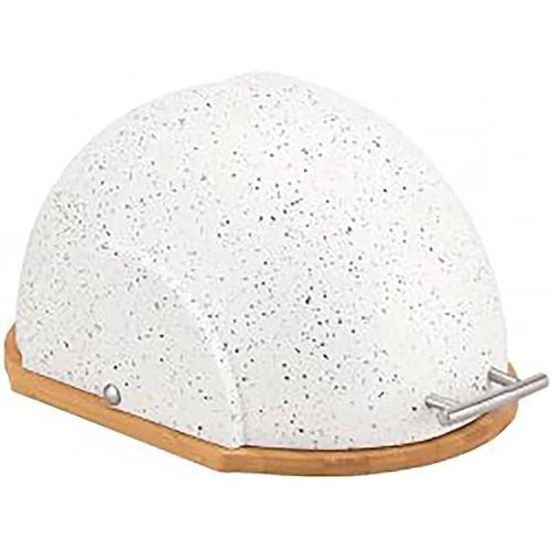 product_image_name-Generic-Marble Bread Bin Box With Bamboo base And Sliding Lid Pastry Storage Container- Multicolor-5