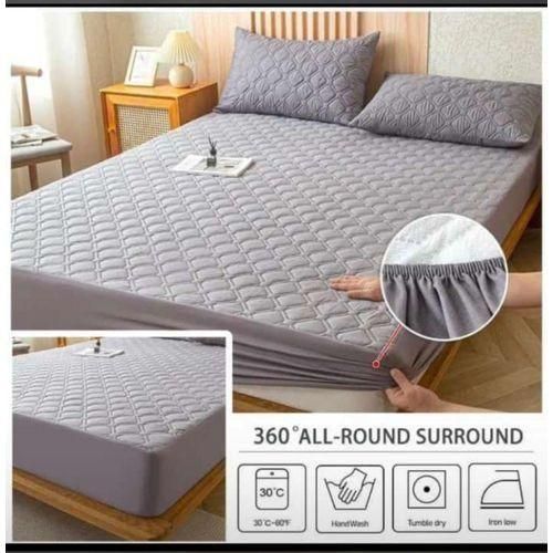 product_image_name-Generic-Original High Quality Full Fit Waterproof Mattress Protector Cover for 5*6 inches - Grey-2